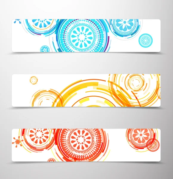 Set of colorful banners. — Stock Vector
