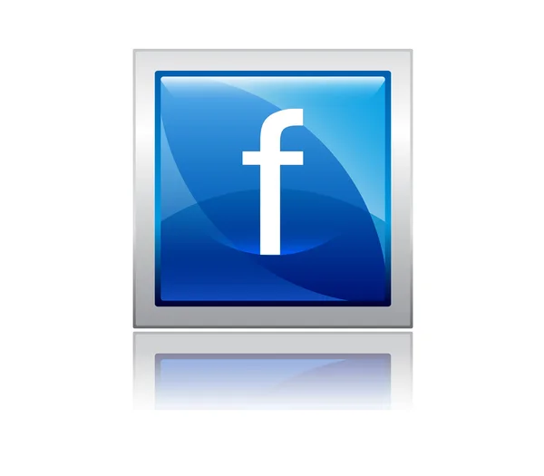 Ícone facebook moderno — Vetor de Stock