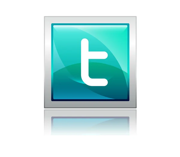 Moderní twitter ikonu — Stockový vektor