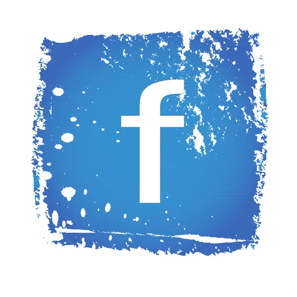 Antiguo icono de facebook — Vector de stock