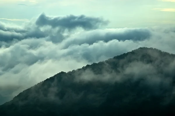 Nebbia in montagna — Foto Stock