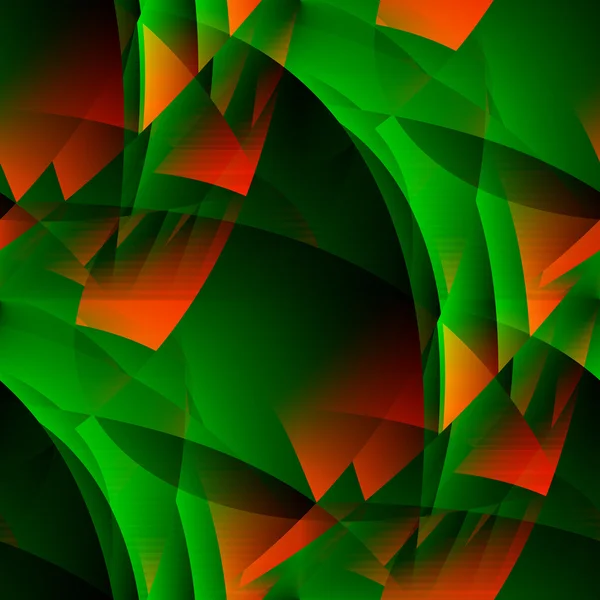Groen-vurige abstract. — Stockfoto