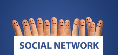 Social network concept clipart