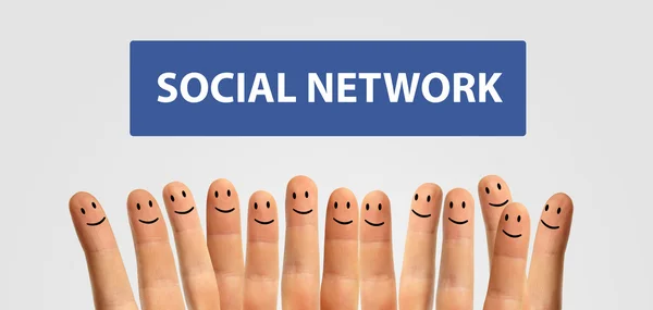 Sociální síť — Stock fotografie