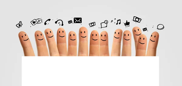 Happy fingers — Stock Photo, Image