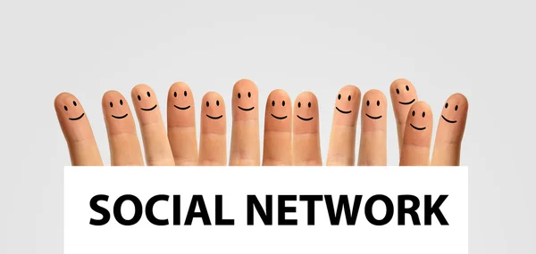 Kavramı sosyal ağ — Stok fotoğraf