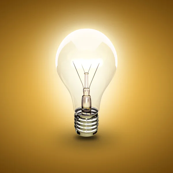 Glow light bulb — Stock Photo, Image
