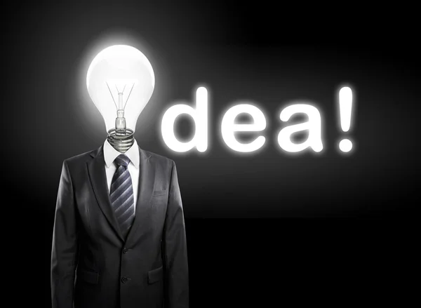 Lampa-huvud, konceptet idéer — Stockfoto