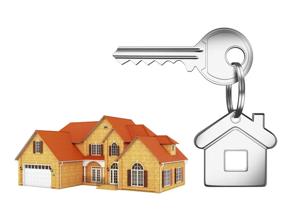 Dom i dom klucz — Zdjęcie stockowe