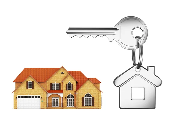 Cottage and keys — Stock Photo, Image