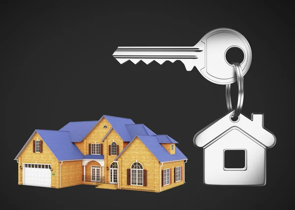 Casa e chiavi — Foto Stock