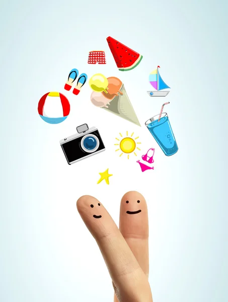 Szczęśliwy palec — Zdjęcie stockowe