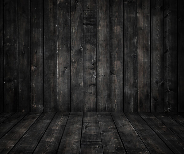 Gray wooden room