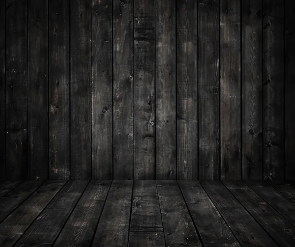 Gray wooden room Stock Photo