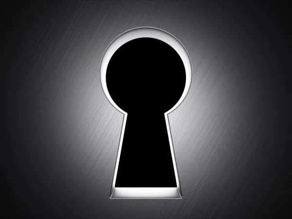 Czarny dziurkę od klucza — Zdjęcie stockowe