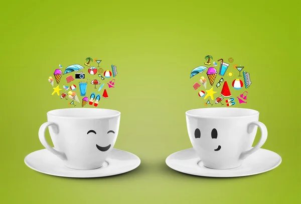 Smileys cups droom — Stockfoto