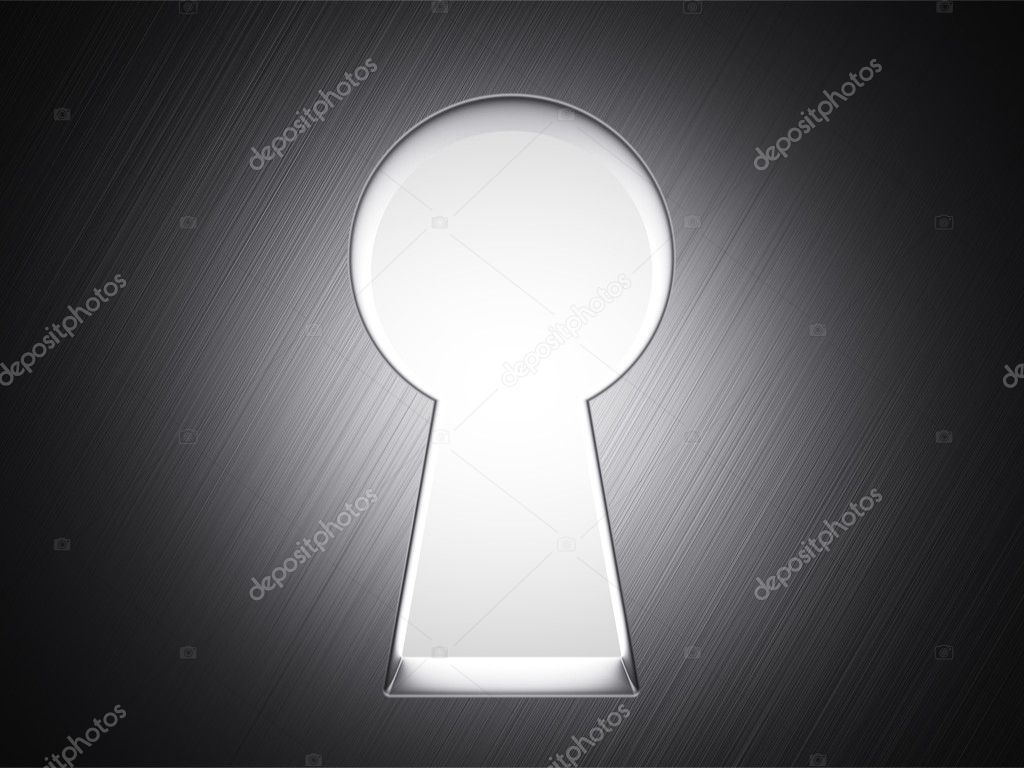 White keyhole