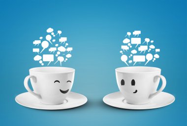 Two happy cup clipart