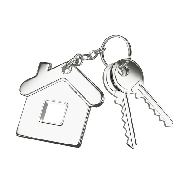Nyckel med nyckelring — Stockfoto