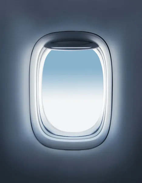 Okno samolotu — Zdjęcie stockowe