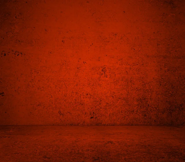 コンクリートの赤い部屋 — ストック写真