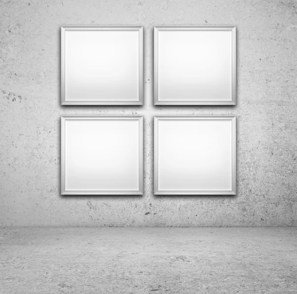 Four blank frame — Stock Photo, Image