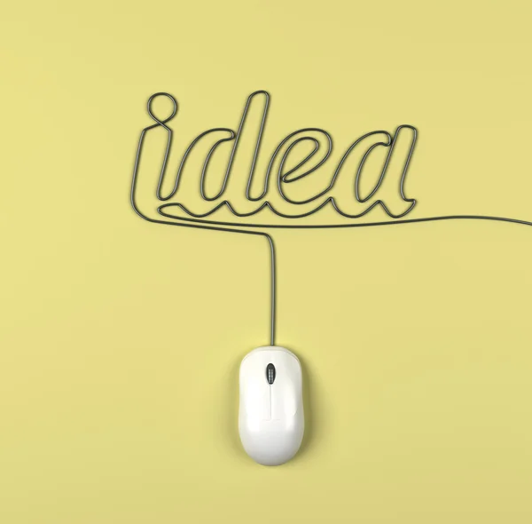 Mouse e idea — Foto Stock