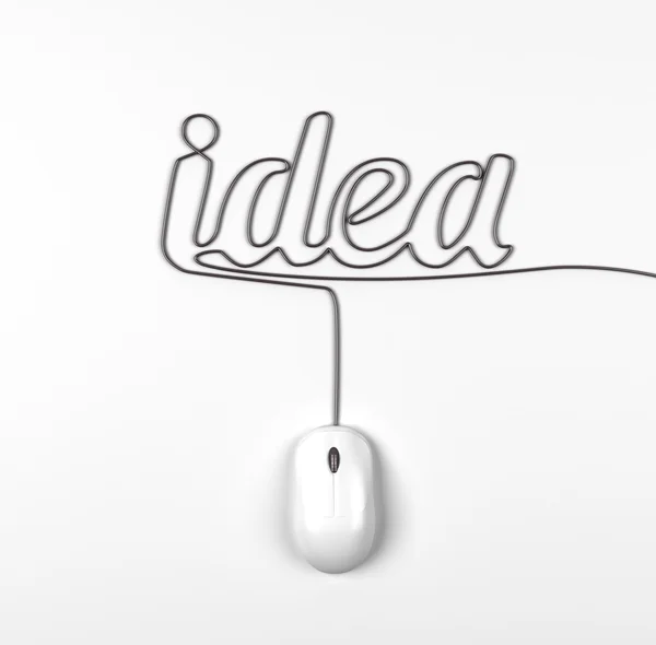Mouse e idea — Foto Stock