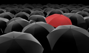 Red umbrella clipart