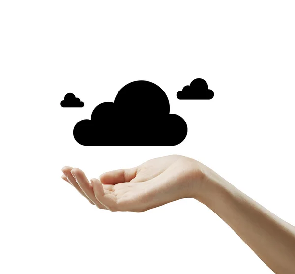 Cloud in hand — Stock Photo, Image