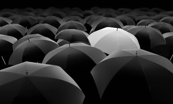 Bílý deštník — Stock fotografie