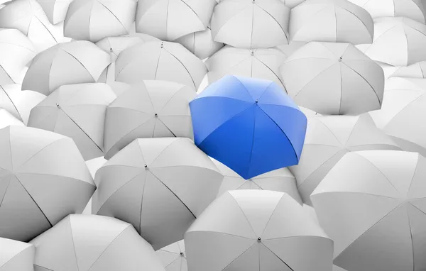 Blue umbrella — Stock Photo, Image
