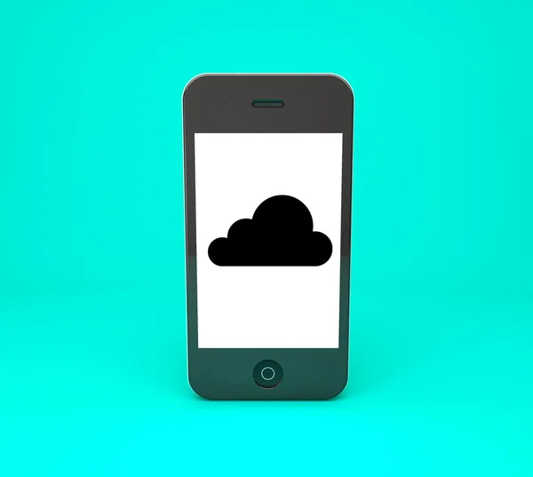 Bulut ile telefon — Stok fotoğraf