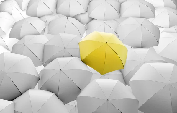 Yellow umbrella — Stock Photo, Image
