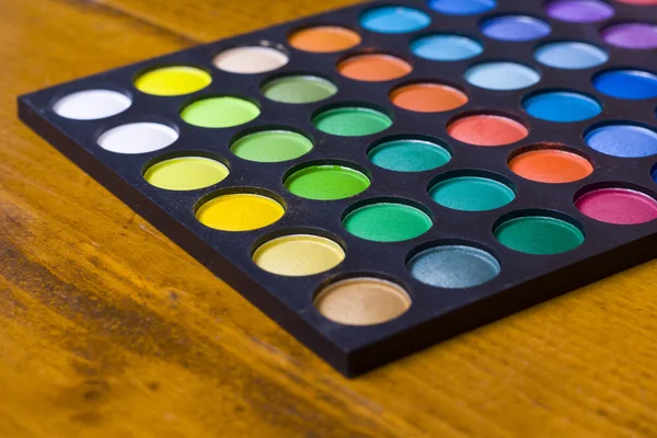 stock image Make-up colorful eyeshadow palettes