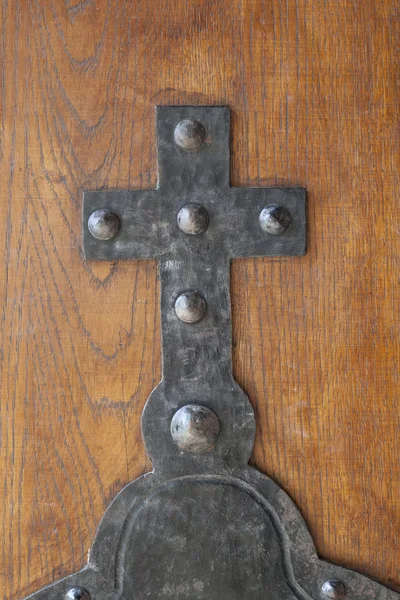 stock image Cross at the door