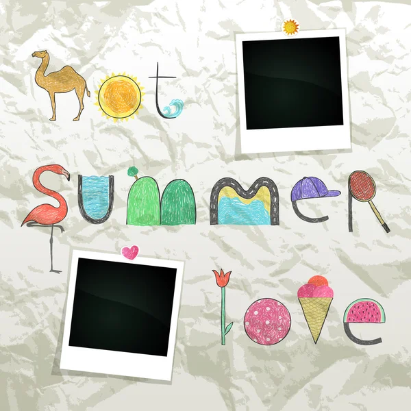 Banner de verano — Archivo Imágenes Vectoriales