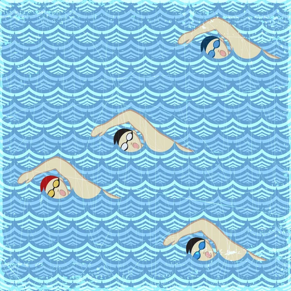 Schwimmen — Stockvektor