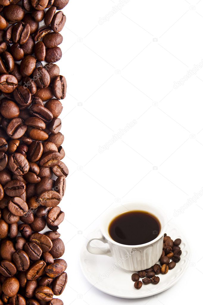 Letter to the coffee menu, background