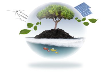 Renewable energy concept clipart