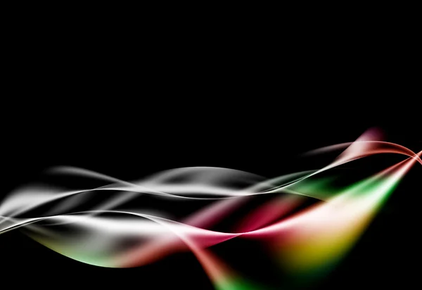 Färgglada vågor abstrakt bakgrund — Stockfoto