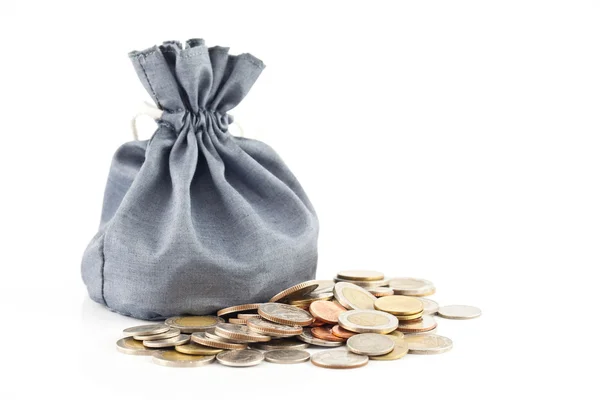 stock image Bag and coin