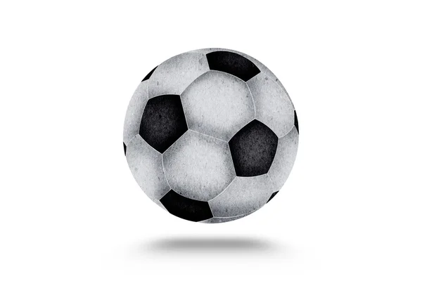 Fotbalový míč, aby z papíru — Stock fotografie