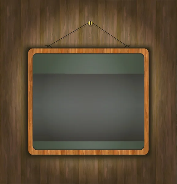 Blackboard houten frame groene raster — Stockfoto