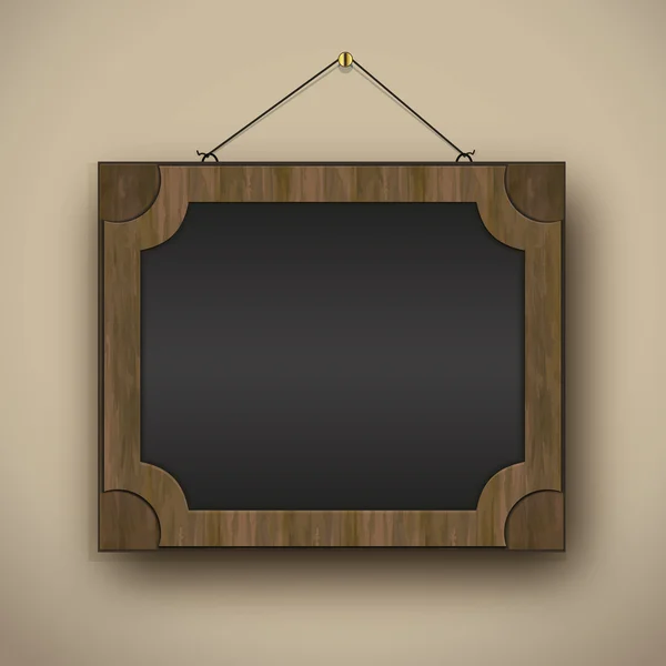 Frame oude hout schoolbord raster — Stockfoto
