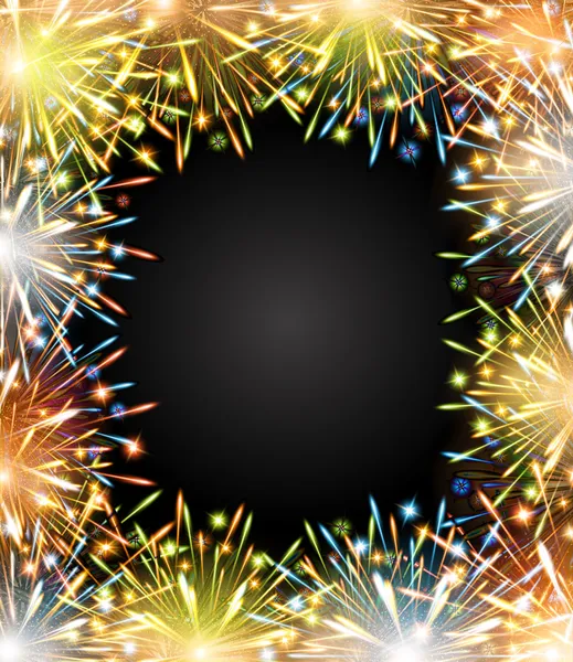 Fireworks brand färg RAM blackboard — Stock vektor