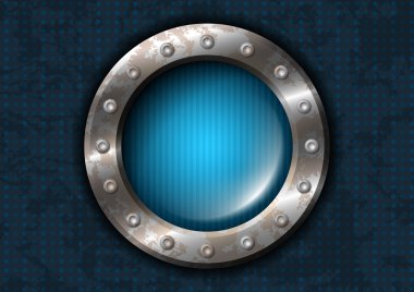 Metal circle with rivets clipart