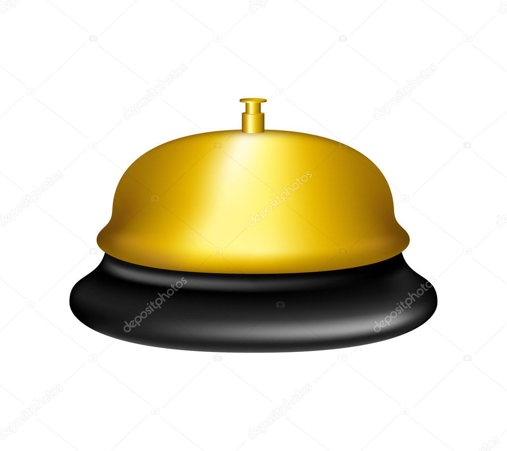 Golden service bell