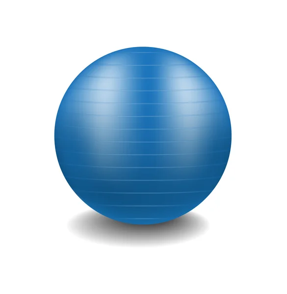 Palla palestra blu — Vettoriale Stock
