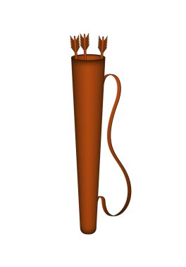 Quiver with arrows clipart